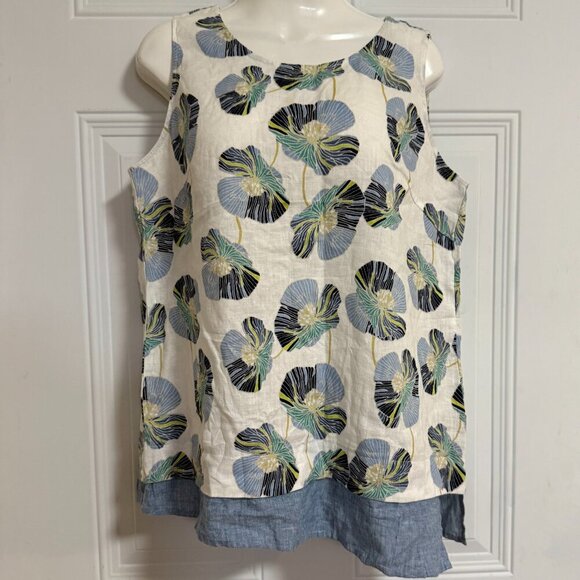 Habitat Clothes To Live In SZ Small Linen Cotton Lagenlook Sustainable Beach Mom - Picture 4 of 7